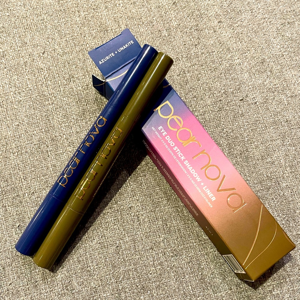 Pear Nova Azurite + Unakite - Eye Duo Stick Shadow + Liner